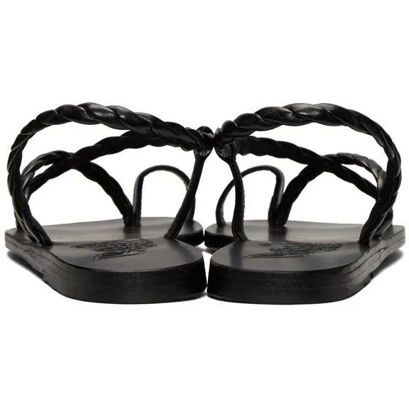 Ancient Greek Sandals Black Fysi Sandals