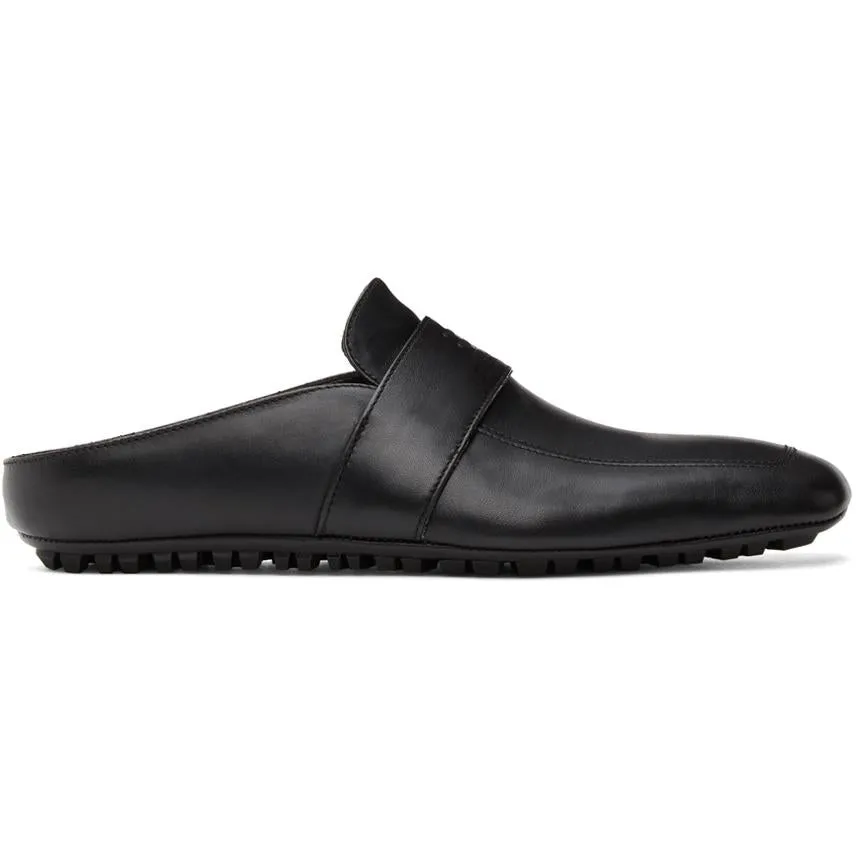 Balenciaga Black City Sabot Loafers