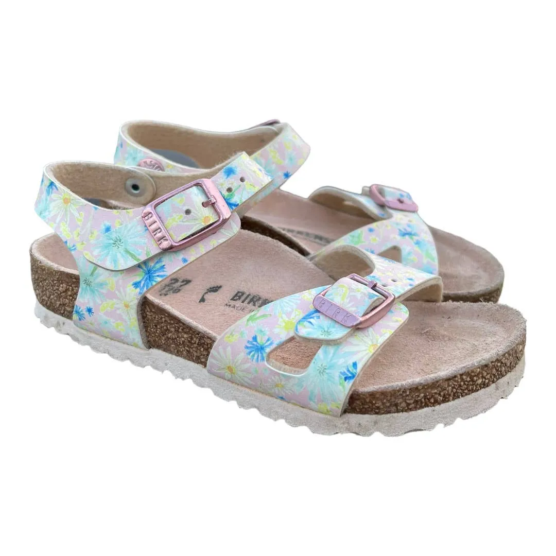 Birkenstock Kids Rio Sandals Vegan Shoes Floral Size 27 EU