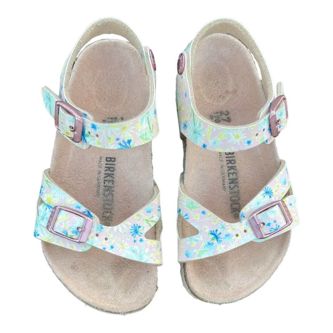 Birkenstock Kids Rio Sandals Vegan Shoes Floral Size 27 EU
