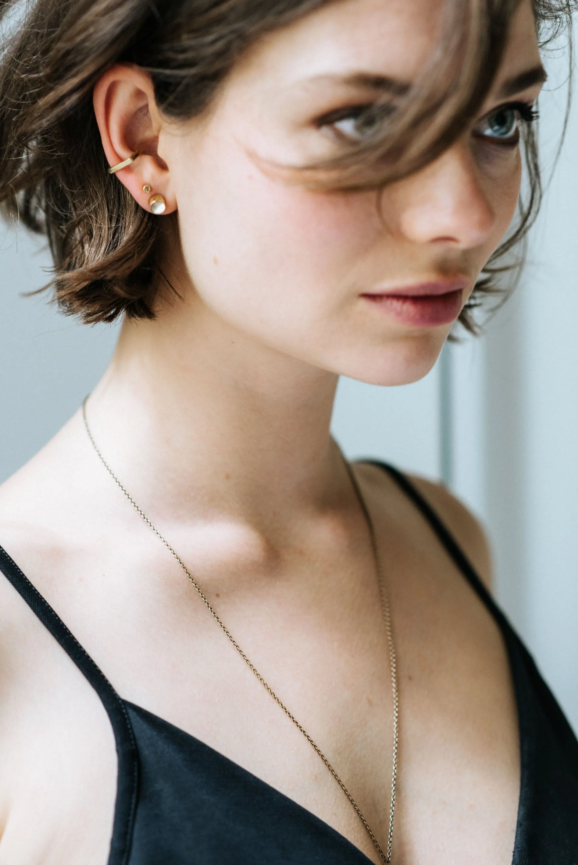 Bold Earring   Double Bold Earring SILVER