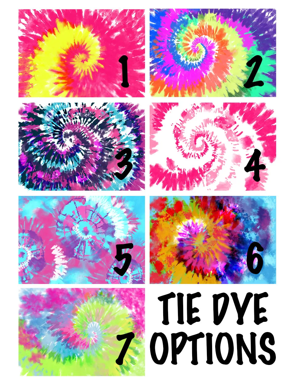 Cheerleader Tie Dye Custom Slides / Sandals - Choose your Background!