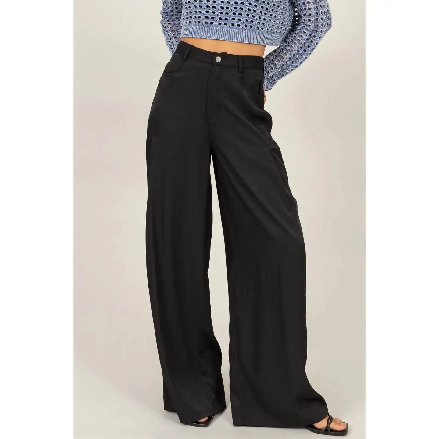 Daily Black Pleat Pant