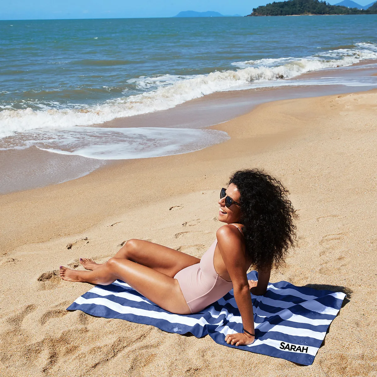 Dock & Bay Quick Dry Towels - Whitsunday Blue - Customized Embroidery Personalized for You