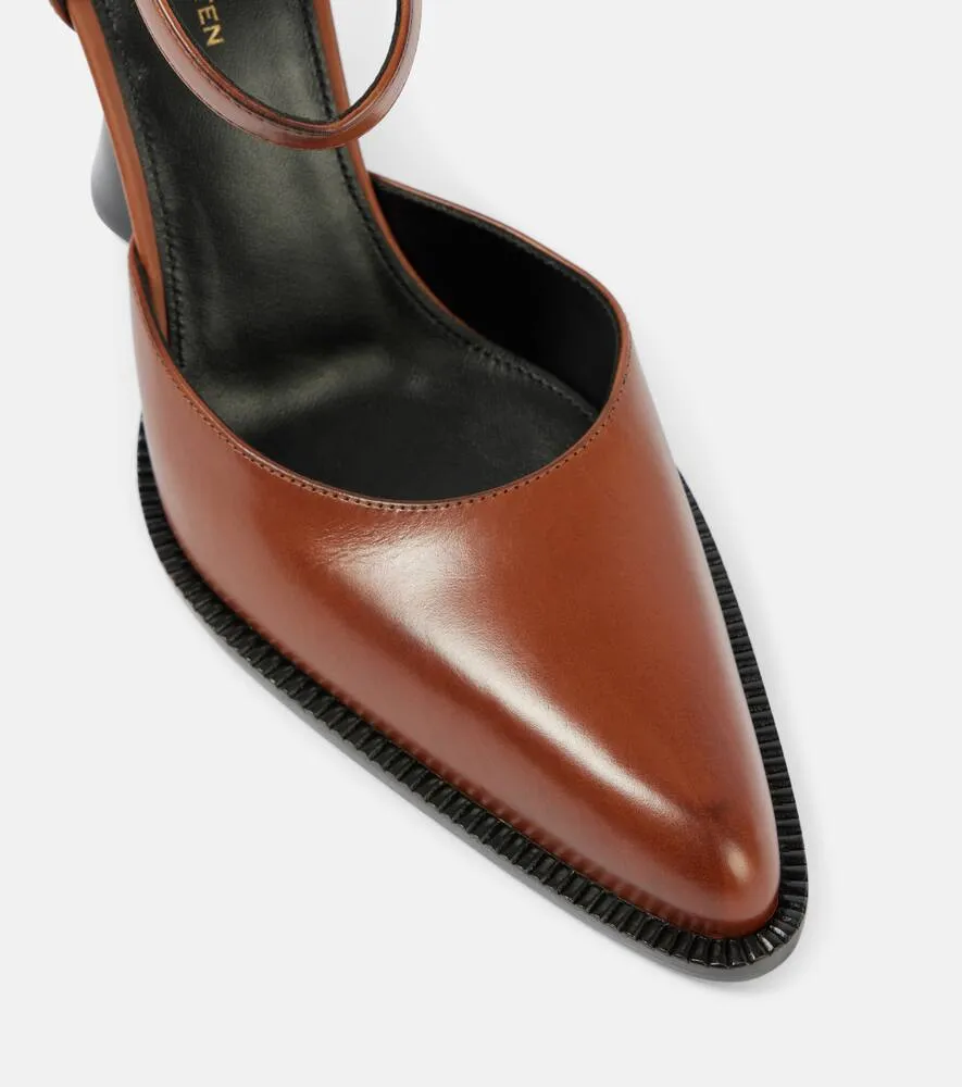 Dries Van Noten 95 leather Mary Jane pumps