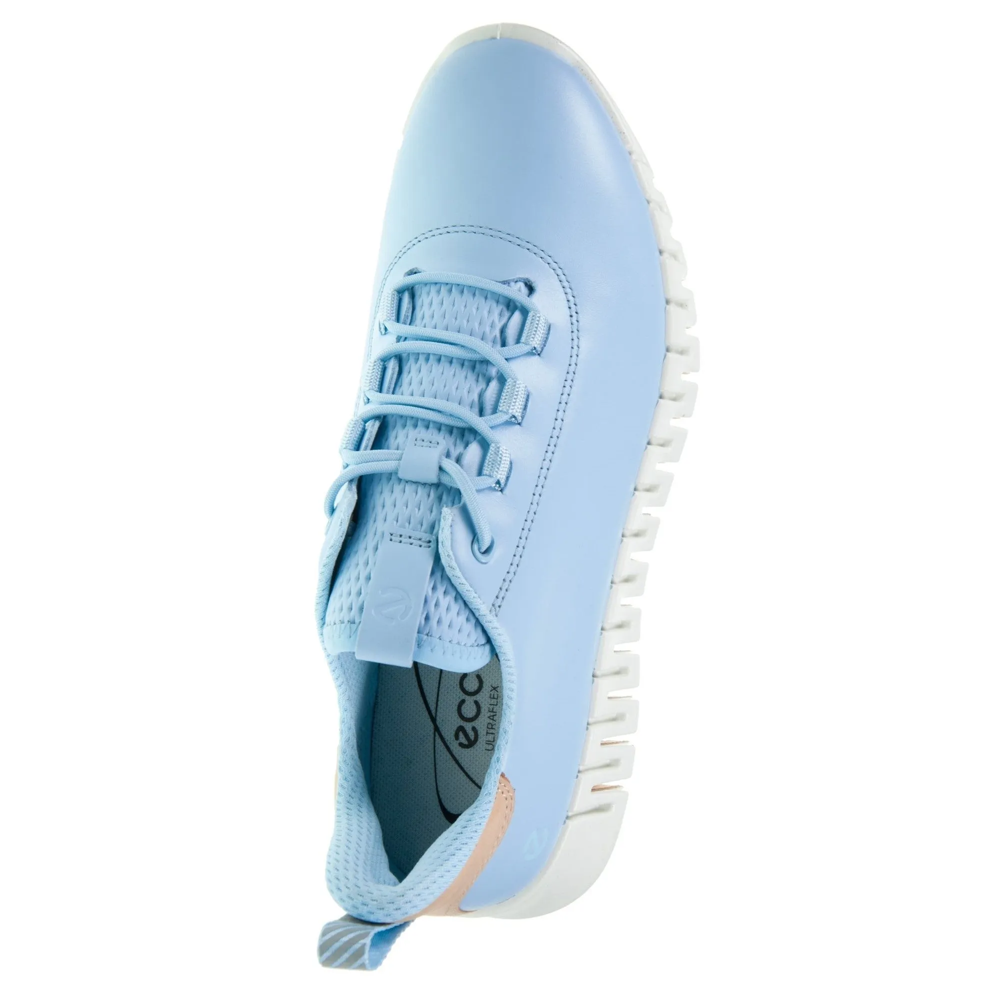ECCO Womens Gruuv Leather Elastic Laces Trainers