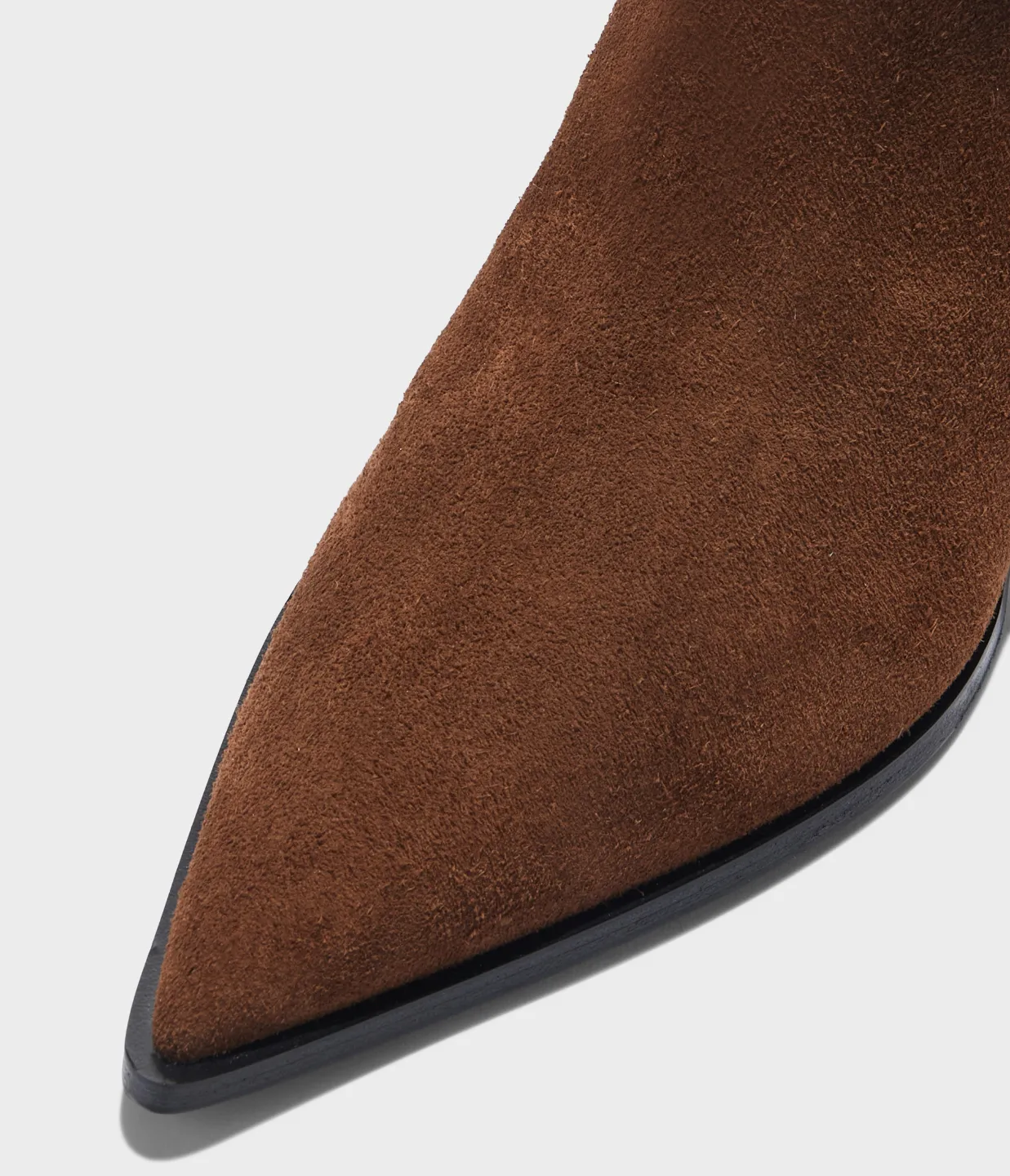Harriet Cow Suede Ankle Boot in Brown