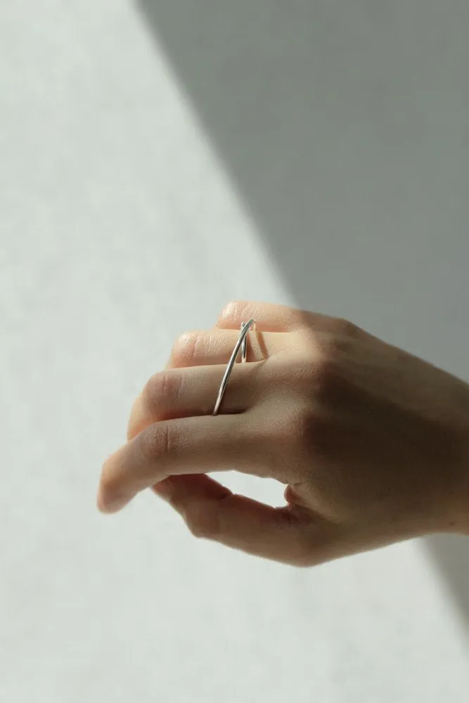 ORBIT DOUBLE FINGER RING