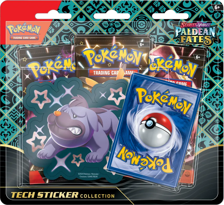 Pokemon TCG - Scarlet & Violet Paldean Fates Tech Sticker Collection