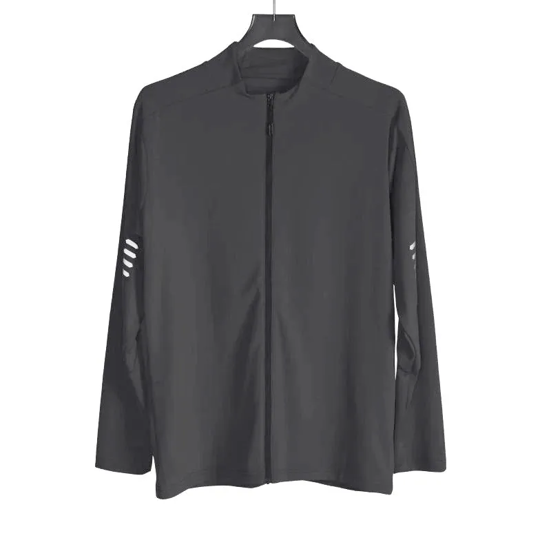 Quick-Dry Polyester Stand Collar Jacket for Sports and Training