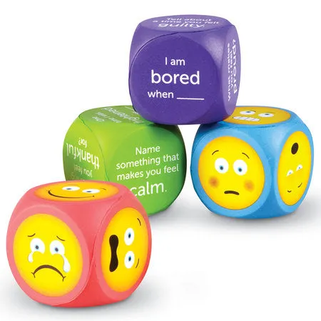 Soft Foam Emoji Cubes 4pc