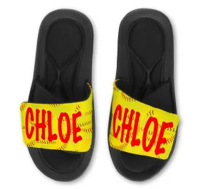 SOFTBALL FASTPITCH Slides - Customize with Your Name and/or Number